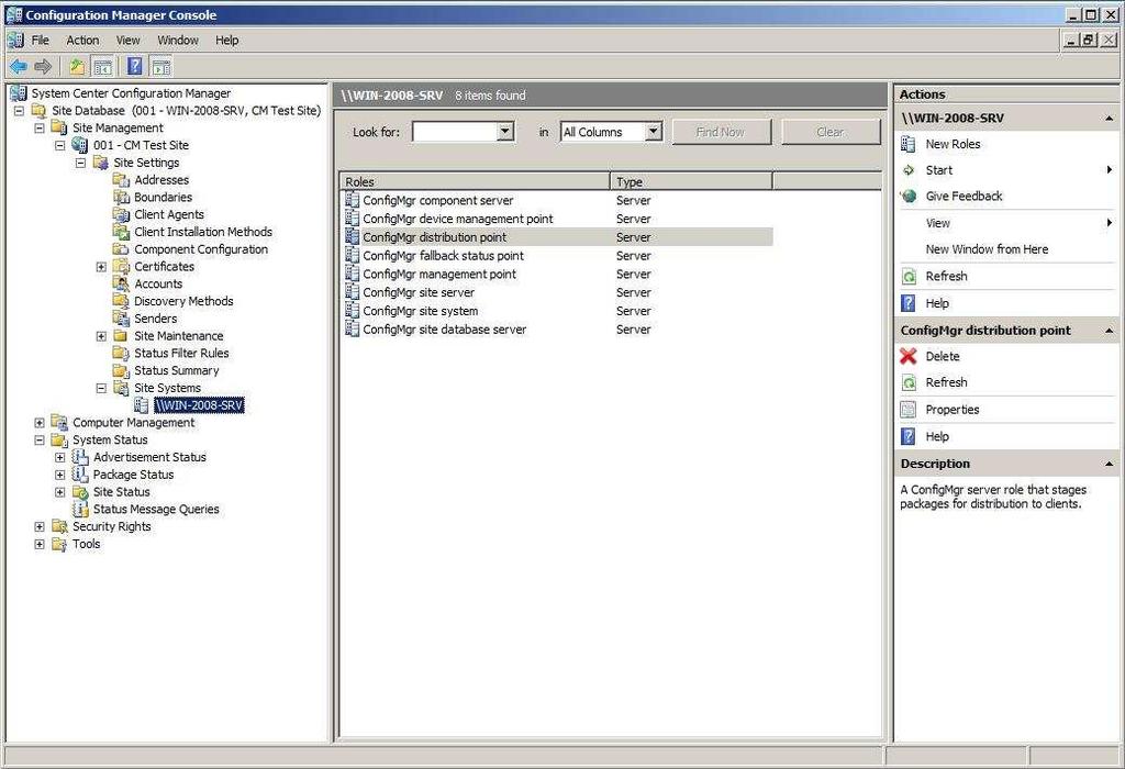 34 malla on konsolipuu, jossa ovat Configuration Manager -tietokannan objektit.