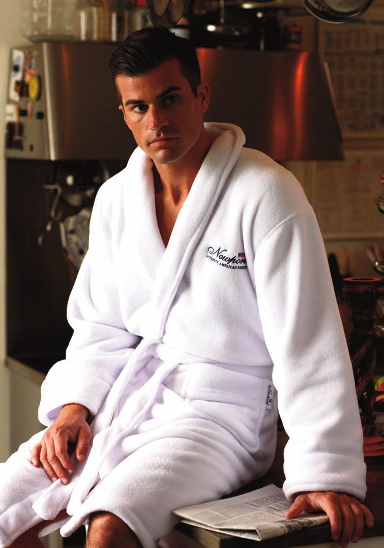 JAMESPORT BATH ROBE Microfleece-aamutakki, jossa brodeerattu Newport-logo