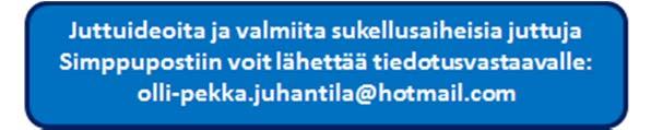 PUHEENJOHTAJAN KYNÄSTÄ Laitesukelluskouluttajakurssille on päätetty lähettää Mika Böös, Olli Pekka Juhantila ja Jarkko Nieminen.