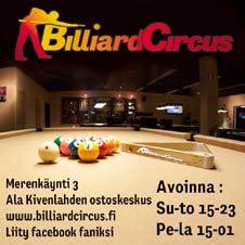 MAAN PARHAAT PELIPAIKAT BILJARDI METROPOOL Pöydät: 8 Pool * 4 Snooker 3 Kaisa * 1 Pyramidi www.vipclub.