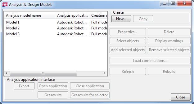 62 analysis & design models - valikosta painetaan Create New -painiketta kuva 16. Kuva 12.