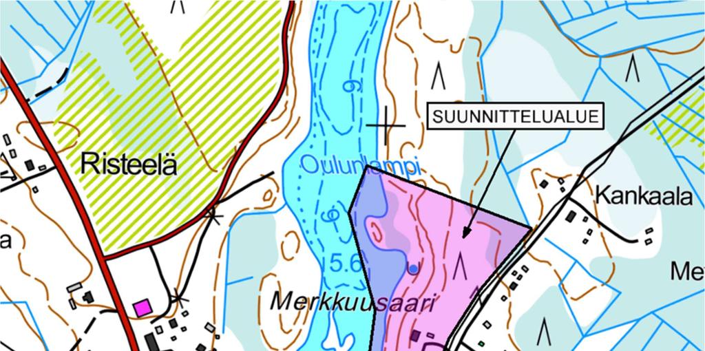 Maankäytönsuunnittelu SONKAJÄRVI Jyrkän ranta-asemakaava 2 Suunnittelualue ja maanomistus Suunnittelualue on yksityisten maanomistajien omistuksessa.