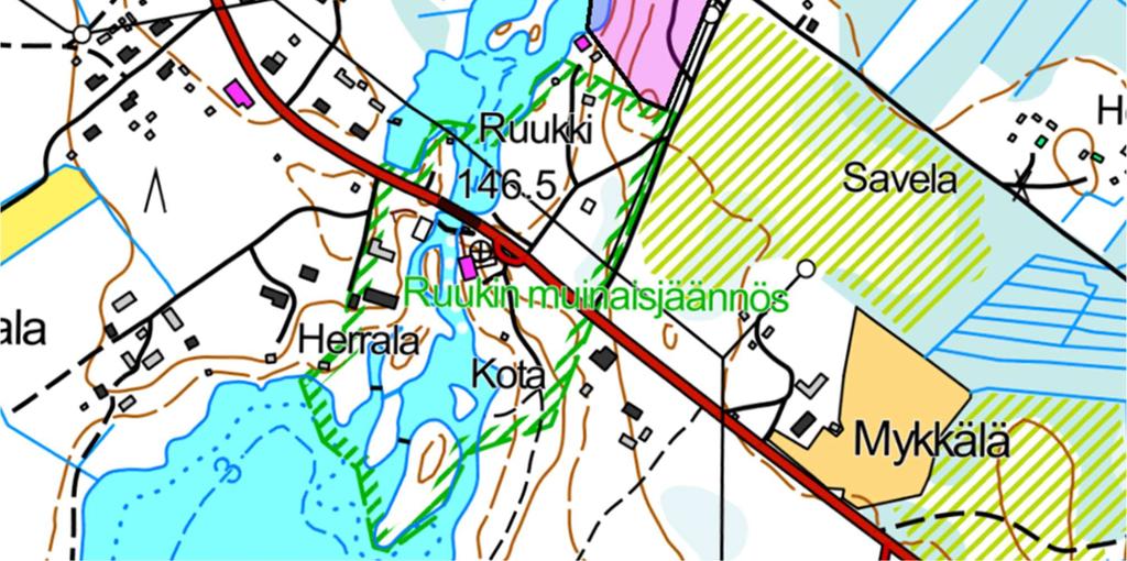 rakentaminen. Asemakaavaa ohjaa Jyrkän kylän osayleiskaava, jossa alue on osoitettu matkailupalvelujen (RM) alueeksi.