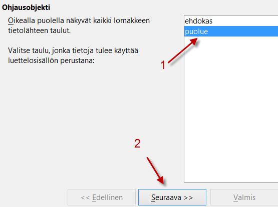 Valitse Näytä