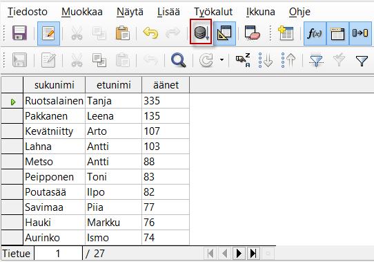 12.2 Ehtojen määrittäminen kyselyissä Ehdot ovat rajoituksia,