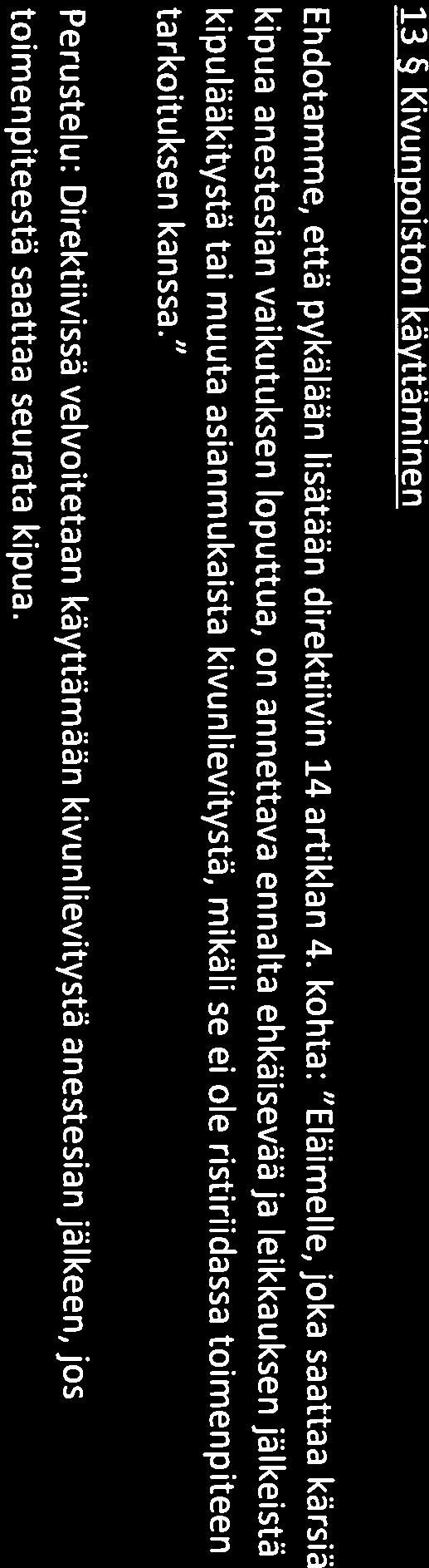 on kohdalla tarkoittanut. Ehdotamme, että tätä kohtaa täsmennettäisiin esimerkein.