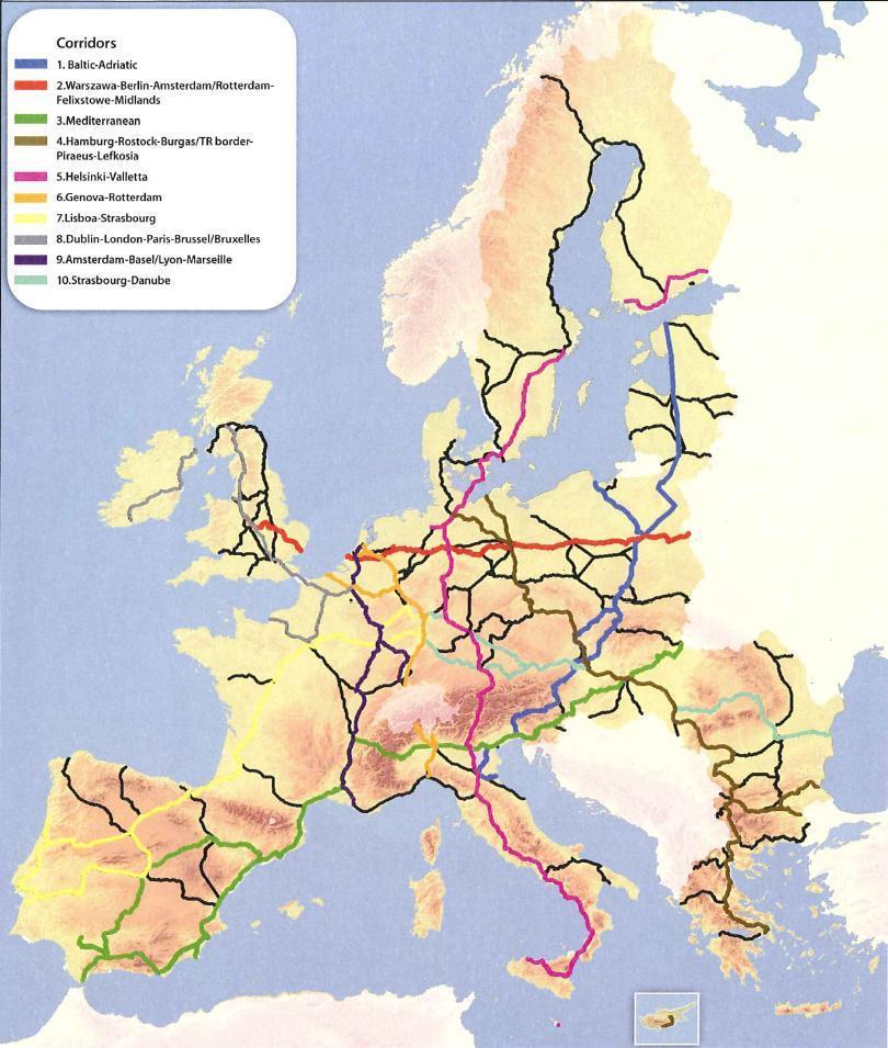 Suomen ydinverkkokäytävät Baltic Adriatic Corridor Helsingin sataman multimodaaliset yhteydet (sisältään jäänmurron) Helsinki-Valletta Hamina-Kotkan, Helsingin ja Turun satamien sisämaayhteydet