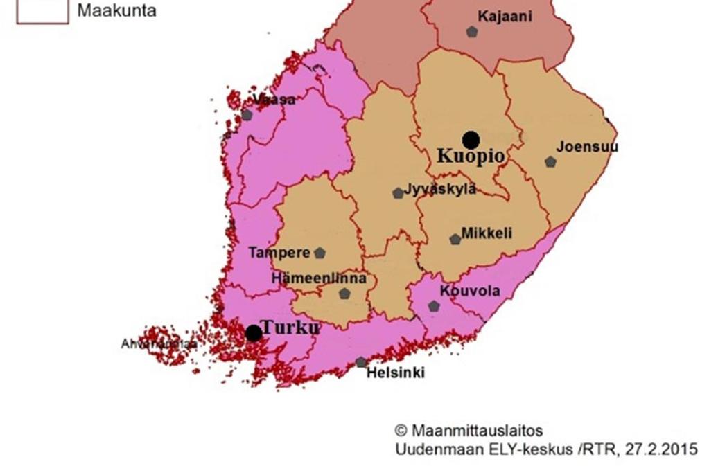 Uudet toimialueet ovat mahdollistuneet asiakaspalvelun ja sen edellyttämän riittävän osaamistason säilyttämisen sekä tarvittavan erikoistumisen yksilöityihin tehtäviin. Kuva 1.