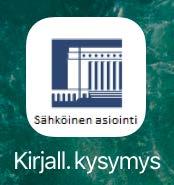 asiointisivulle. Samsung-laitteissa kuvake on Sovelluksissa.