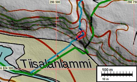 8 Muinaisjäännös MOUHIJÄRVI JÄNNINOJA Mjtunnus: Rauh.