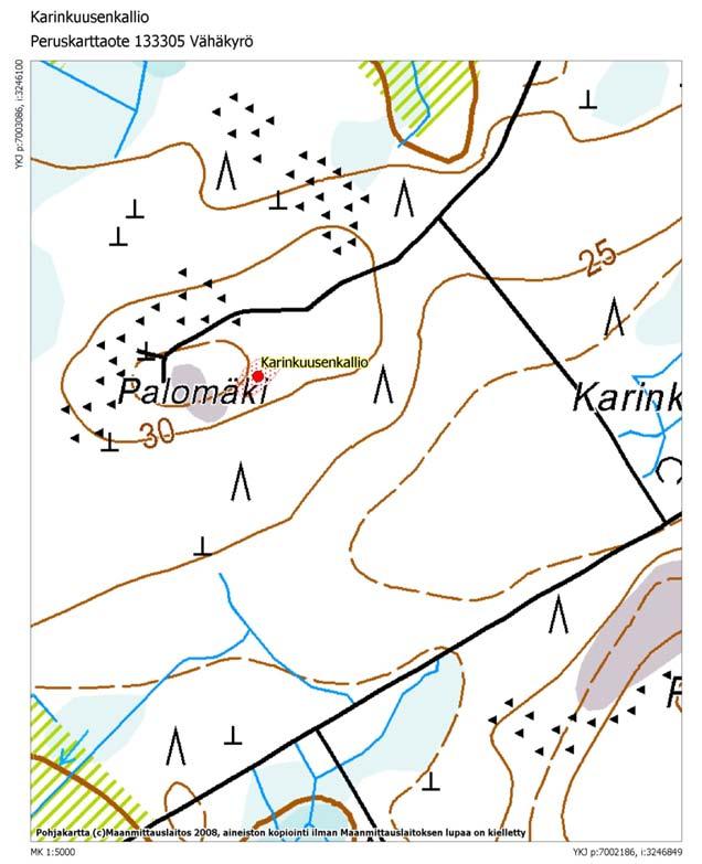 Muinaisjäännösalue on