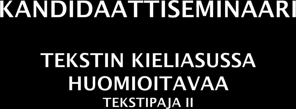 Luettavuus Merkintätavat