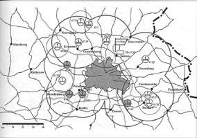 osa lentävistä pommeista (V1) kyettiin torjumaan tutkaohjattujen ja heräteammuksilla varustettujen ilmatorjuntapatterien (90 ja 94 mm) sekä suihkuhävittäjien avulla.