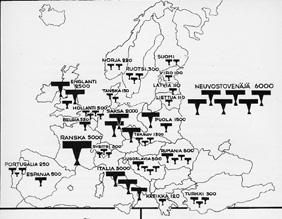 88 mm), Ranskassa (Schneider 75, 90 mm), Italiassa (Breda 76 mm, Ansaldo 75, 76, 77, 90 mm, Orlando 102 mm), Isossa-Britanniassa (Vickers 76, 94 mm) ja Neuvostoliitossa (76 mm).