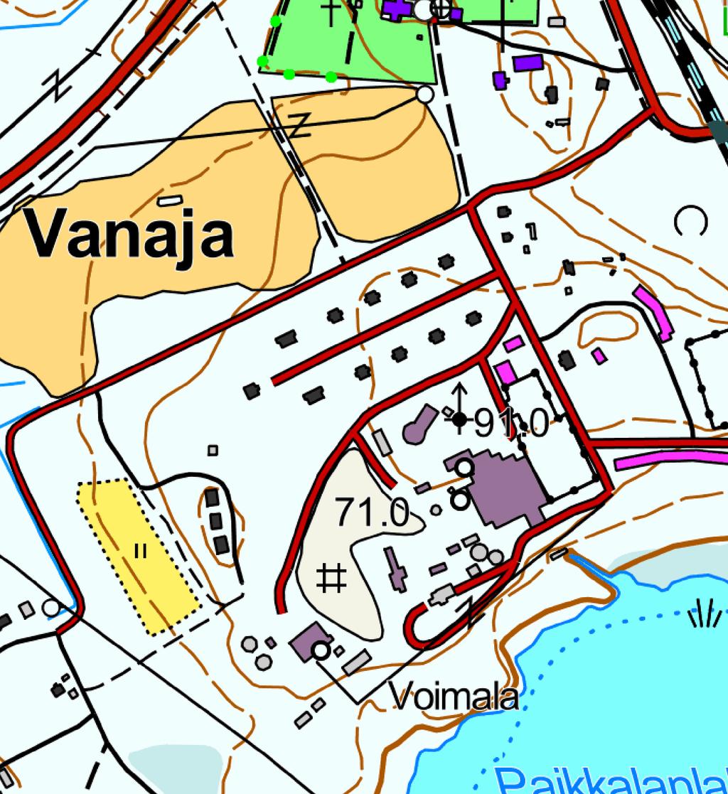 HÄMEENLINNA VANAJA VOIMATEL OY:N MAAKAAPELILINJAN KAIVUTYÖN ARKEOLOGINEN VALVONTA 2015 Kartta 1.