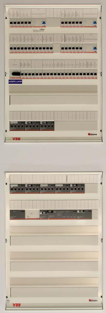 25 F@H-vakiokeskukset Asennusvalmiit taloautomaatiokeskukset omakotitaloihin F@H-Basic Snro 3311500 Ohjelmoitavat 16A relelähdöt 32kpl Himmennettävät 16A valoryhmät 4kpl Lämmitysten