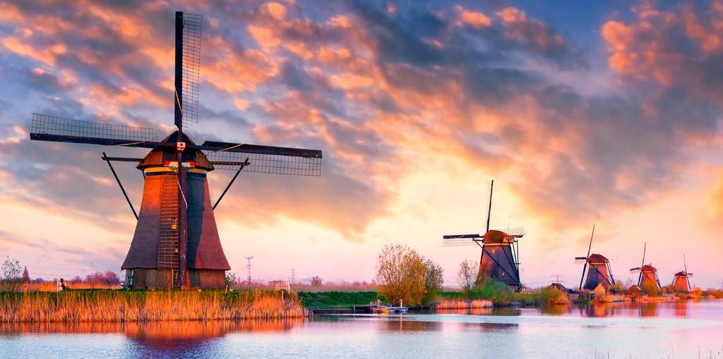 OHJELMALLINEN KIERTOMATKA TUULIMYLLYJÄ, KANAVIA JA MOSELIN VIINEJÄ Amsterdam - Delft - Kinderdijk - Brugge - Bryssel - Liége - Monschau - Maastricht - Luxemburg - Moselin laakso - Schengen Kolmen