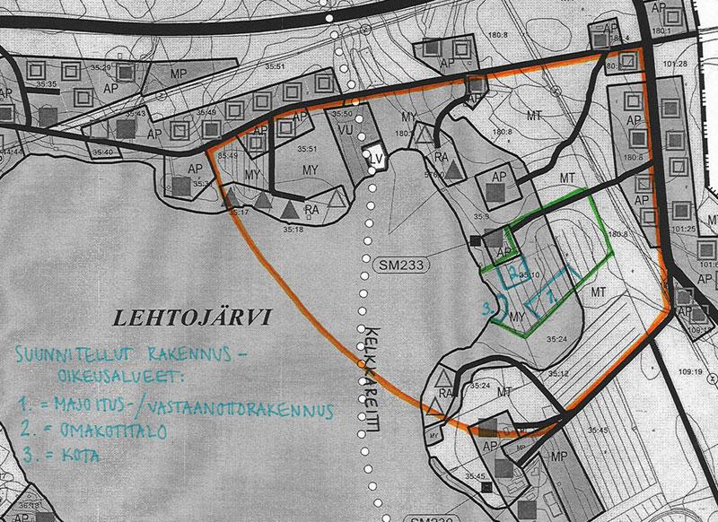 13 ALUTAVA TAVOITE Kaavamuutoksen tavoitteena on tutkia voidaanko hakijan suunnittelema uusi alue omakotitaloa ja matkailupalveluja varten muodostaa ja sen edellyttämä kaavamuutos toteuttaa.