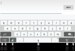 Tekstin kirjoittaminen Näyttönäppäimistö Voit kirjoittaa tekstiä QWERTY-näyttönäppäimistöllä napauttamalla kutakin kirjainta erikseen, tai voit käyttää Kirjoita pyyhkäisemällä -toimintoa ja muodostaa