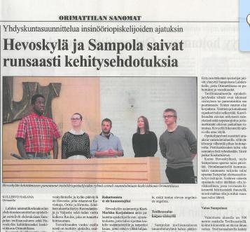 Yhdyskuntasuunnittelun AMK-opetus Lahdessa AMK-tutkinnossa kaksi pääainetta: Ympäristö- ja energiatekniikka sekä Yhdyskuntasuunnittelu Koulutuksen 1.