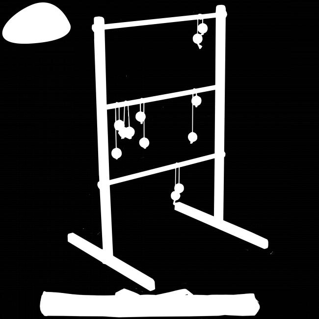 Pakkaukseen sisältyy: Spin ladder teline 2 x 3 palloparia Pelin säännöt