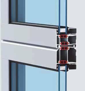 Samanlaiset sivuovet löytyvät sivulta 44 ALR 67 Thermo Glazing ALR 67 Thermo Glazing soveltuu erityisesti lämmitettyihin myyntitiloihin.