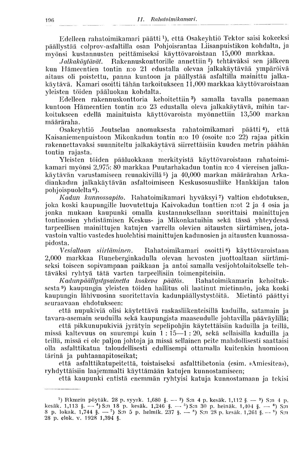 196 11. Rahatoim kamari.