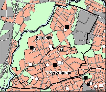 54 Suutarilan peruspiiri Copyright Helsingin kaupunki, Kaupunkimittausosasto 36 /23 Genimap Oy, Lupa L5475/3 Asukastiheys h/km2 Asuntojen keskikoko m2 Asuntokuntien keskikoko Korkeakoulututkinto 15 1