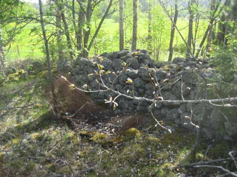 KIVIRAKENTEET AIDAT Kiviaita 1 Huolellisesti ladottu kiviaita. Leveys 1,2 m, korkeus enimmillään 1 m. NE SE suuntainen.