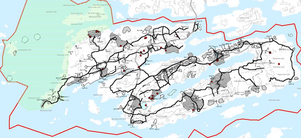 10 Luonnon- ja maisemansuojelu Tämän osayleiskaavatyön perusselvityksissä olevaa aineistoa on tarkennettu ja täsmennetty koko kaupungin kattavassa viherverkkosuunnitelmassa.