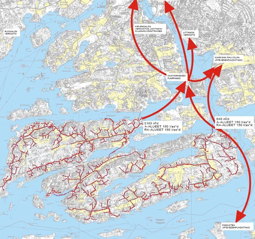 14 Yhdyskuntatekninen huolto Vesihuolto Kunnallinen vesihuolto järjestetään alueelle pääsääntöisesti asemakaavoituksen etenemisen myötä.