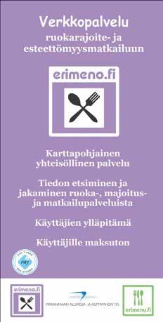 ERIMENU & ERIMENO Erimenu.fi Erimenu.fi -palvelu on ammattilaisten päivittämä ruokavalioiden hallintaan kehitetty verkkopalvelu.