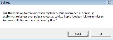 ta-ohjelmaa ja kopioida vastaavat tiedot sinne. USB-tikuille voi tehdä useita varmuuskansioita laittamalla kansion nimeen esim.