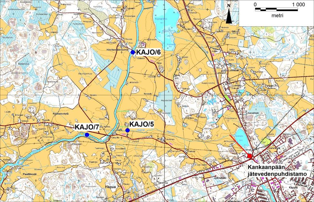 36 Vesistötarkkailua on suoritettu vuodesta 1975 alkaen.