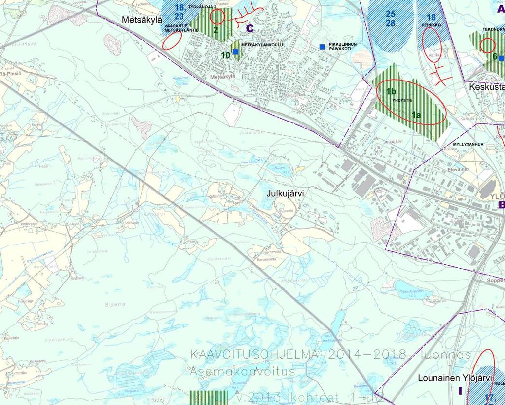 33 Julkujärven kaavoitushankkeet Alueella ei ole suunnittelukaudella 2014-2018 kaavoitushankkeita. Julkujärven tontinluovutus Alueelta ei luovuteta asuintontteja 2014 2018.