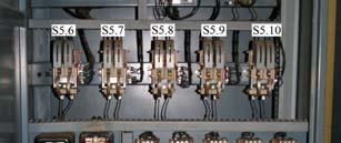 A4 magnetointipuolella olevat kontaktorit S5.1, S5.