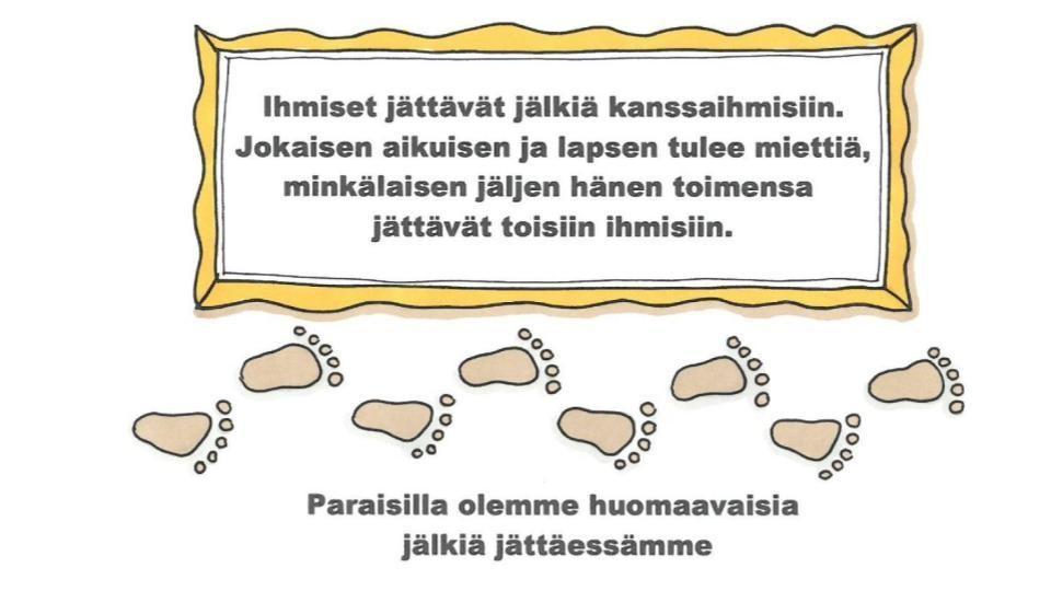 kehittämistä. Lasten ymmärrys yhteisöstä, oikeuksista, vastuusta ja valintojen seurauksista kehittyy osallisuuden kautta.