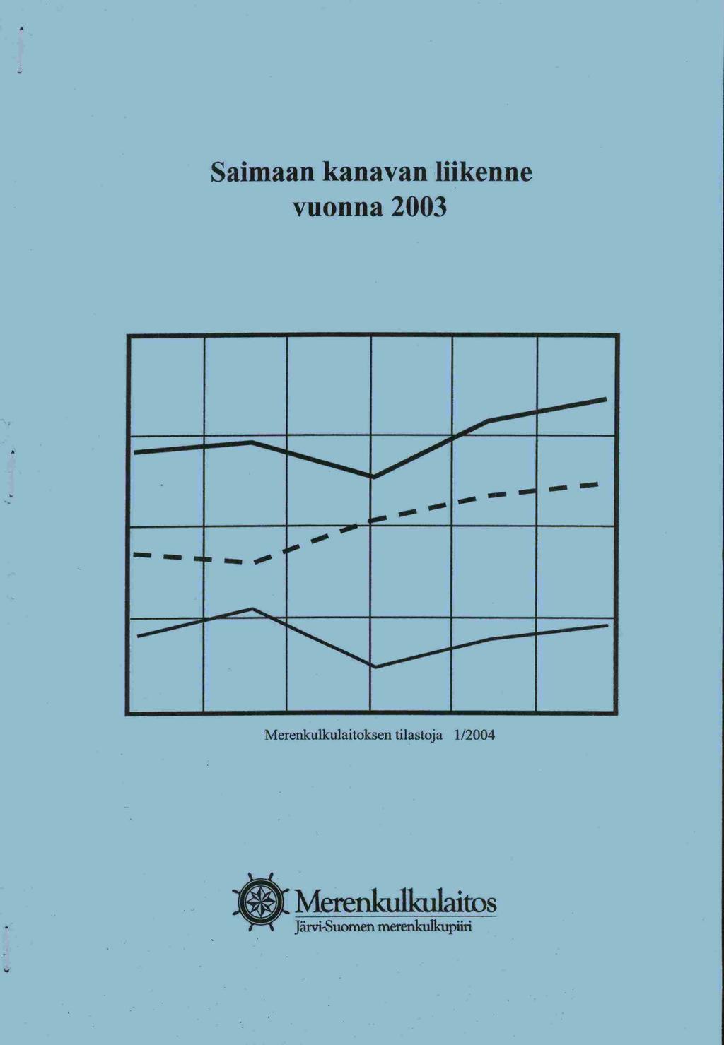 Saimaan kanavan liikenne vuonna 2003 Merenkulkulaitoksen