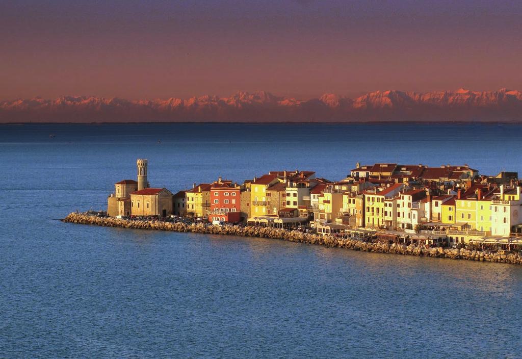 The offer includes 4 nights including breakfast at Hotel Delfin 4 dinners Welcome glass of wine Guided tour to Piran and saltpans of Sečovlje Guided tour to Hrastovlje village, church and visit of