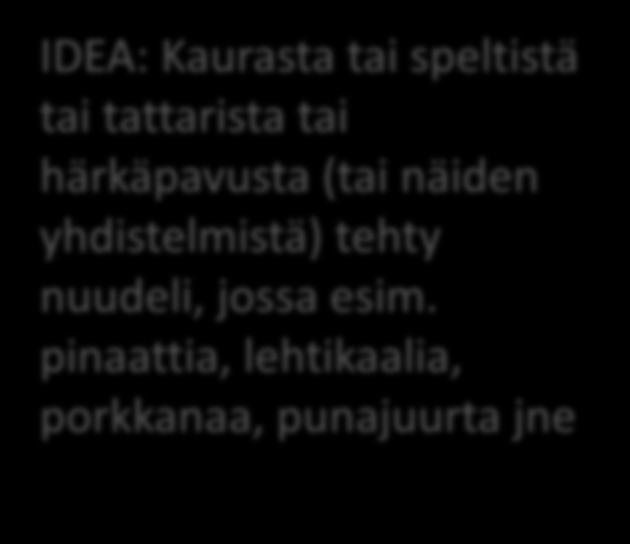 6. NUUDELIT JA PASTA Soba: tehty alun perin tattarijauhoista, nykyään myös vehnästä tai molemmista Ramen: Nuudeleita, joita tehty alun perin Kiinassa, Japanissa myös. Tehdään vehnästä.