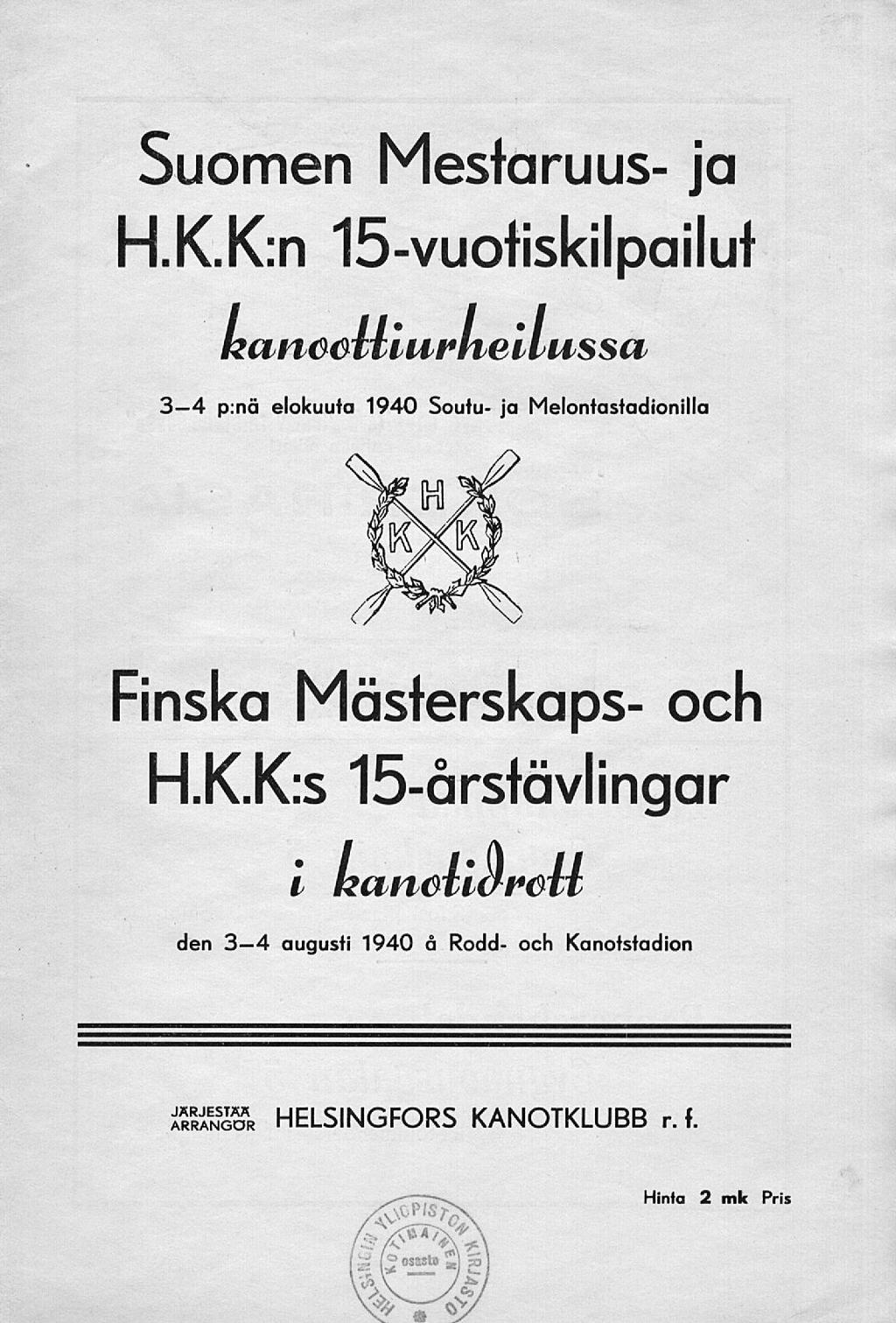 Suomen Mestaruus ja H.K.