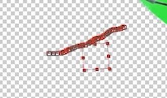 Null -tasolle tehdään Motion Trackingillä polku joka seuraa kameran liikettä (kuva 2).
