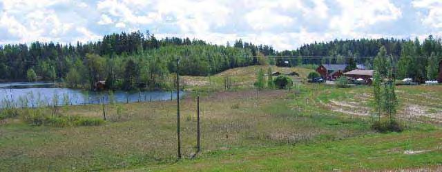 hirsirakennus. Pienaovi on vuoraamaton, siinä on puupienat ja takorautaiset saranaraudat.