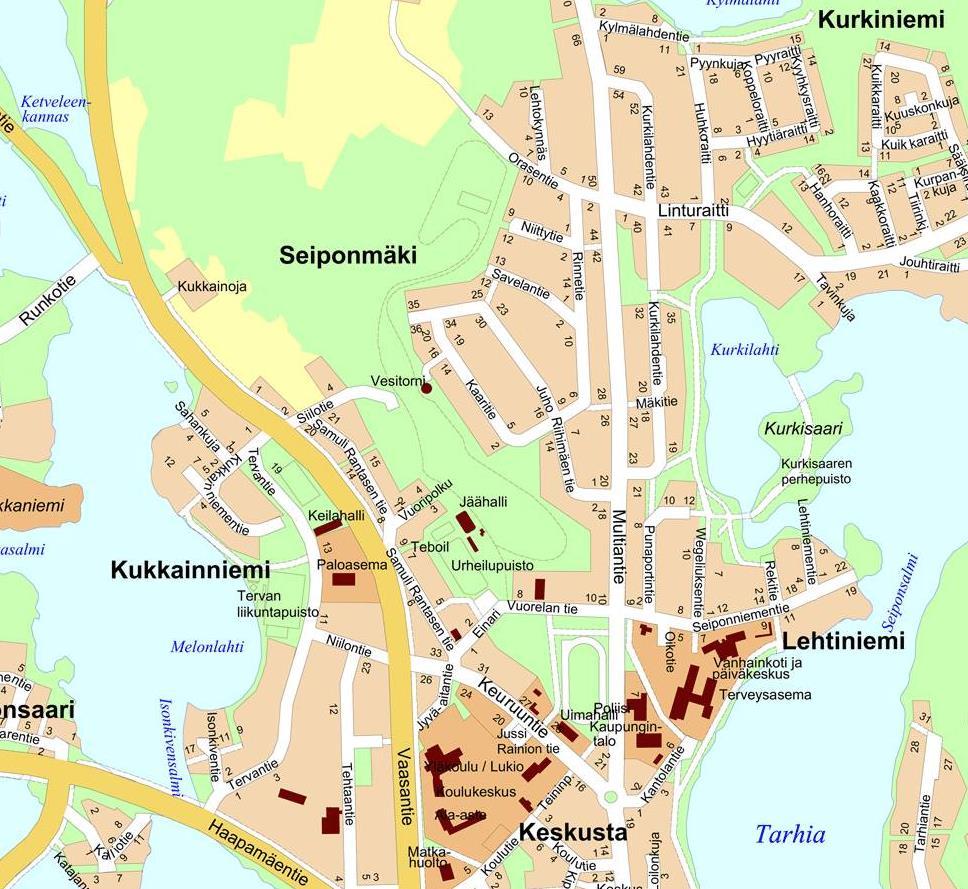 KEURUUN KAUPUNKI KIRKONSEUDUN ASEMAKAAVAN MUUTOS URHEILUPUISTON ASEMAKAAVA KAAVASELOSTUS 18.4.