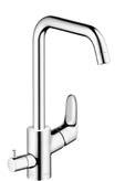 194 Hansgrohe Keittiöhanat Focus Focus 240 Yksiote keittiöhana ulosvedettävällä pikapesimellä, 2-suihkuinen, kääntyvä juoksuputki 150 # 31815, -000, -800 Focus 260 # 31823, -000 pesukoneventtiilillä,