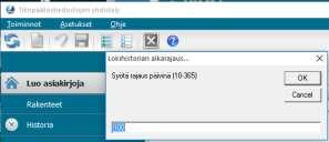 Asetukset Lokihistorian aikarajaus 1.2.5 Ylä- ja alatunnisteen muotoilu Voit muotoilla ylä- ja alatunnisteiden fonttia.