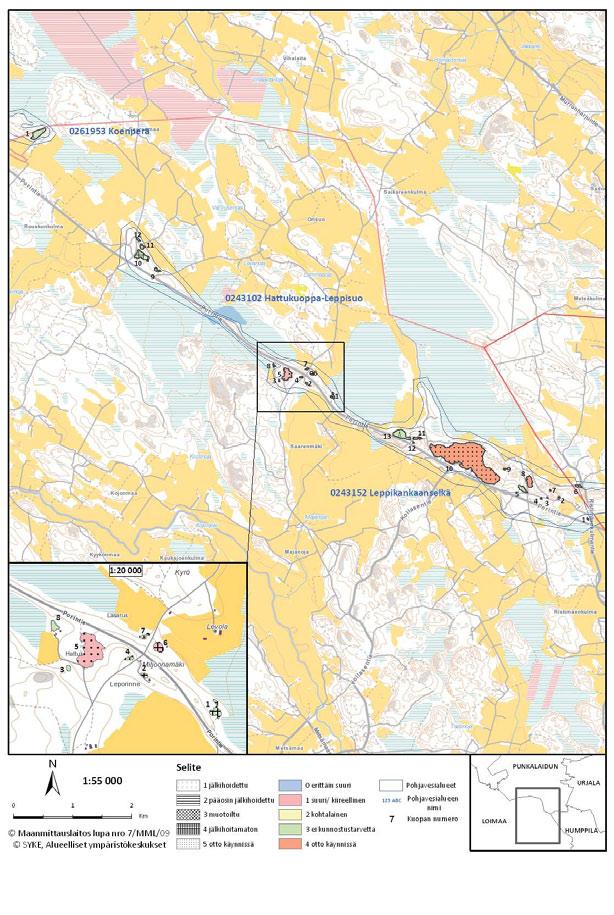 Loimaan seutukunnan kartta 1.