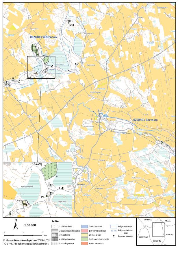 Loimaan seutukunnan kartta 7.