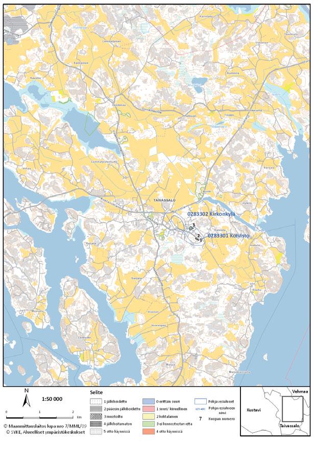 Vakka-Suomen seutukunnan kartta 5.