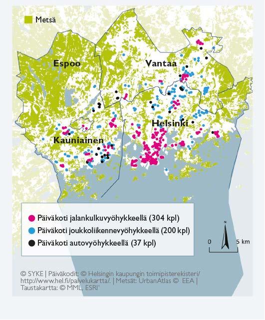 3. TUNNISTETAAN ALUEEN OMINAISUUDET: Erilaiset sijainnit asettavat erilaisia haasteita lähiluonnon hyödyntämiselle Yksityisten pihaalueiden